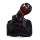 5-SPEED GEAR SHIFT KNOB Wooden GAITOR BOOT Fit for 1998-2004 VW JETTA