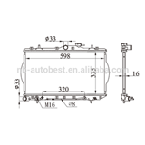 ALTATEC RADIATOR for 25310-5h200  25310-24701 25310-2e100 25310-0l700 25310-1e300 25310-1e350 25310-2e500 25310-23350
