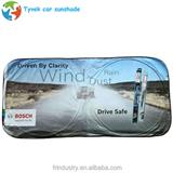 Automatic curtain front windshield white shades