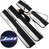 White LED illuminated JAZZ car door sill scuff plate For 2014-2016 JAZZ