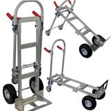 3 in 1 heavy duty four wheels aluminium folding dolly tool carts hand sack truck trolleys