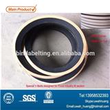 Rubber coated transmission v belt top back with special white rubber coated for food industry