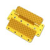 yellow steel small vehicle use traffic flow plate