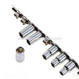 1/4 Inch&3/8 Inch&1/2 Inch Socket With Drive Socket Holder Set