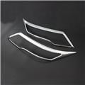 New accessories  carbon fiber black chrome color head lamp light cover trim for Rush 2018