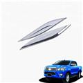 Chrome Hood Garnish Side Air Vent Cover Trim For Toy--ota Hilux 2015 2016 REVO