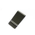 Free shipping wholesale 100% men's genuine carbon fiber money clip birthday gifts for husband