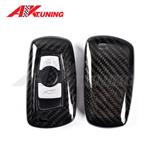 Carbon fiber key case  for 3K glossy BMW 1,2, 3,5,6,7 series X3,X4,GT(3,4 button) key cover