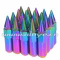 Neo Chrome Spiked Wheel Locking Nut P1.5 P1.25
