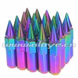 Neo Chrome Spiked Wheel Locking Nut P1.5 P1.25