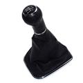 Black Gear Shift Knob Cover Gaitor Boot Fit For VW 98-04 5-Speed