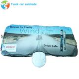 Universal fit portable white car front sunshade
