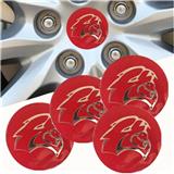 56mm 2.2'' Red Hellcat logo Aluminum Car Wheel Center Hub Caps Sticker fit for DODGE SRT CHALLENGER RAM