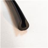 black u type EPDM/NBR/silicone hard rubber seal strips