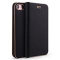 Ultra thin shockproof scratch-proof Metal edge flip leather phone case for iPhone 6/6P/7P/8/8P/X/XR/XS MAX