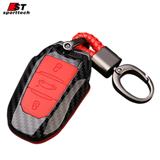 Plastic 3 button intelligence car key shell double protection silicone car key cover for Chevrolet