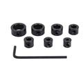 8pcs/set 3-12mm Drill Bit Tools Depth Stop Collar Ring Positioner Spacing Ring Locator Woodworking Tools With Hex Wrench