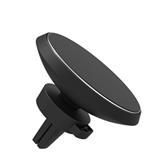 Qi standard free rotation wireless car charger mobile phone magnetic holder for air vent with Qi, CE, FCC, ROHS
