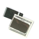 Free shipping money clip antimagnetic aluminum forged carbon fiber wallet
