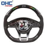 LED Carbon Fiber Steering Wheel Compatible with Mercedes Benz W205 amg model  OHC MOTORS