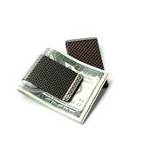 Free shipping promotion slim wallet money clip with c it card holder