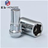 conical acorn lug nut lock 12x1.25 Chrome expand length bulge acorn lock nut