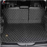 PU leather high quality custom diamond pretty luxury all-cover car trunk mat
