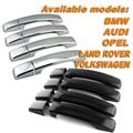 Plastic ABS carbon fiber car door handle cover auto chrome door handle parts bowl cover plates for range and rover sport