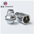 car wheel lock nut set with washer plated by Chrome