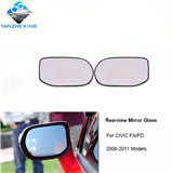 gzyzx Left Right Outer Rearview Side Mirror Glass Lens For HONDA CIVIC FA1 FD1 FD2 2006 2007 2008 2009 2010 2011 No Heated
