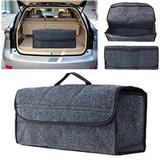 Car Trunk Organizer Storage Bag Foldable Felt Auto Car Boot Organizer Storage Box Travel Luggage Tools Tidy Car Styling