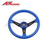 Deep dish race universal  350mm 14inch Steering Wheel ABS leather PU Suede Steering Wheel