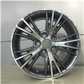 gunmetal machined face/polish Japan car size 16*6.5 18*7.5 inch PCD 5/114.3 alloy rims for sale
