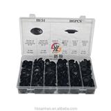 HE51 HOT sale auto clips and plastic fasteners assortment 305pcs