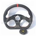 325MM Rivet Spoke Leather Car Steering Wheel