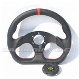 325MM Rivet Spoke Leather Car Steering Wheel