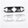 4pcs carbon fiber black color abs chrome Car inner handle bowl cover for camry 2018
