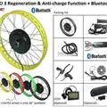 CSC 20'' 24'' 26'' Fat Tire Pedal assist conversion 48V Hub Motor Rear wheel electric bike kit 750 watt with color rim
