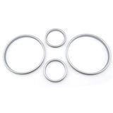Car Dashboard Decoration, E38 E39 E53 Gauge Cluster Bezel Chrome Dashboard Rings, Car Accessories Interior Decoration