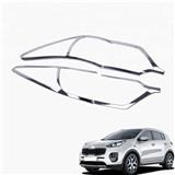 ABS Chrome Rear Tail Light Lamp Frame Cover Trim For K-I-A Sportage KX5 2016 2017