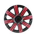 Universal PP/ABS Material Black and Red Car Center Cover Wheel Rims