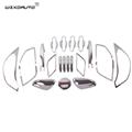 Complete Sets WZXD Handle and Lamp Covers Trim For Chevrolet SAIL 3 2015 ABS Decoration Full Kit Car chrome Accessories