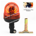 12V /24V PC lens Flexible Pole Belt Drive Halogen Rotating Beacon light with CE Approval