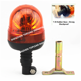12V /24V PC lens Flexible Pole Belt Drive Halogen Rotating Beacon light with CE Approval