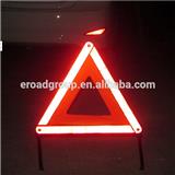 Plastic Road Safety Triangle Warning Stops Sign