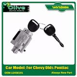 Replacement Ignition Lock Cylinder & Keys For Chevy Olds Pontiac 12458191 12533953 15822350 19168637