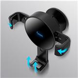 Qi standard 10W fast charge wireless car charger mobile phone holder dual use stick & clamp