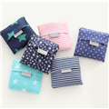 OEM New Hot Sale Fashion printing foldable green shopping bag Tote Folding pouch handbags Convenient Large-capacity storage bags