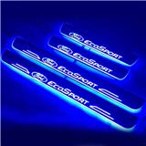 car door sill plates eco-sport moving led door scuff plate