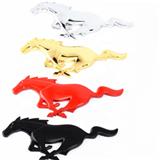 3D Metal Running horse Logo Front Hood Grille Emblem 3M glue Sticker Pony Horse Decal for Ford Mustang Shelby GT